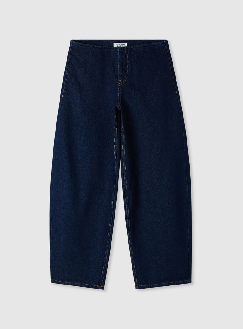 Jeans barrel a vita alta