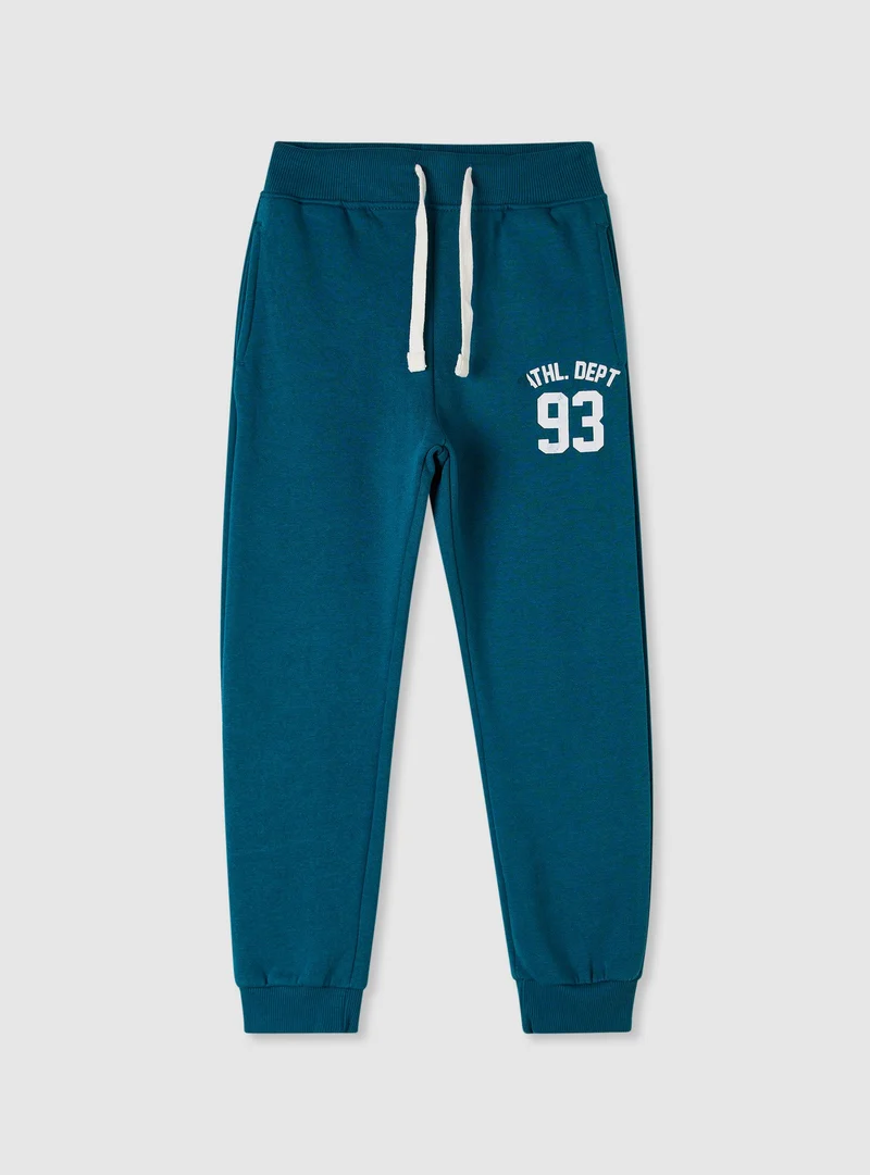 Pantaloni tuta con stampa college