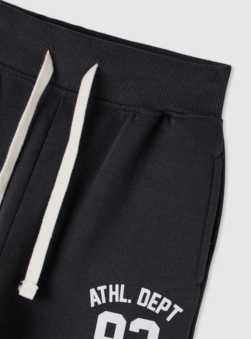 Pantaloni tuta con stampa college