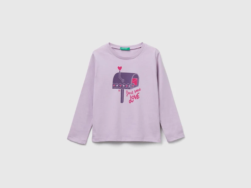 Maglietta regular fit con stampa