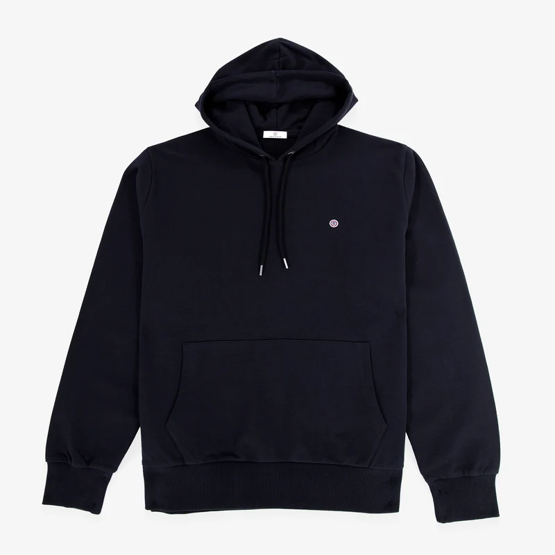 Sweat à capuche Singap en molleton gratté noir