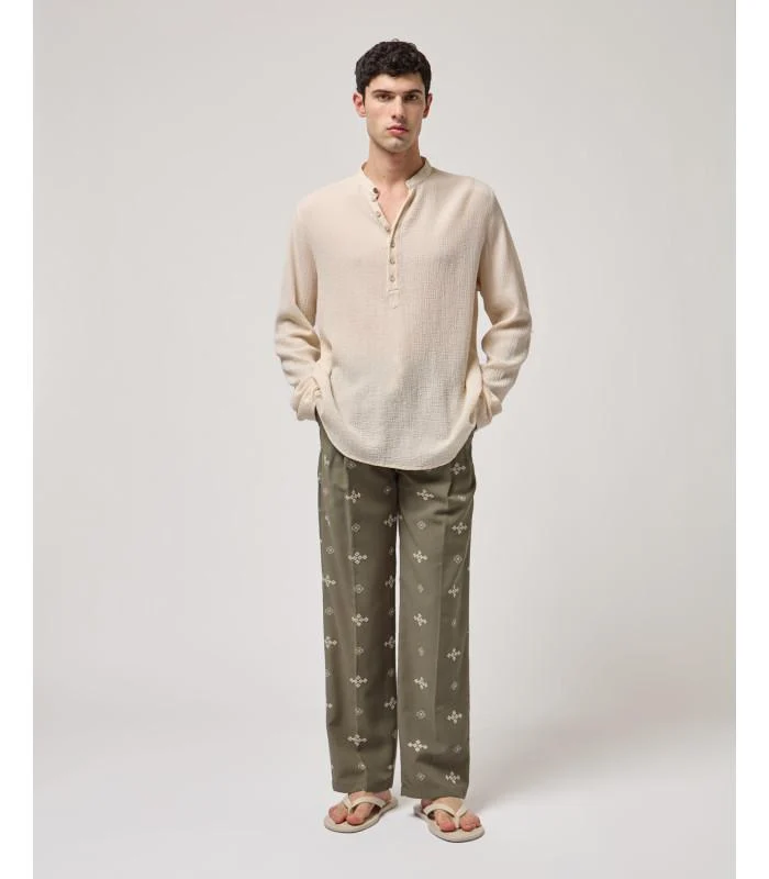 camicia collo coreana