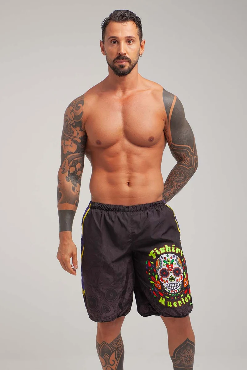 Shorts Mare L.A. Muertos - Nero