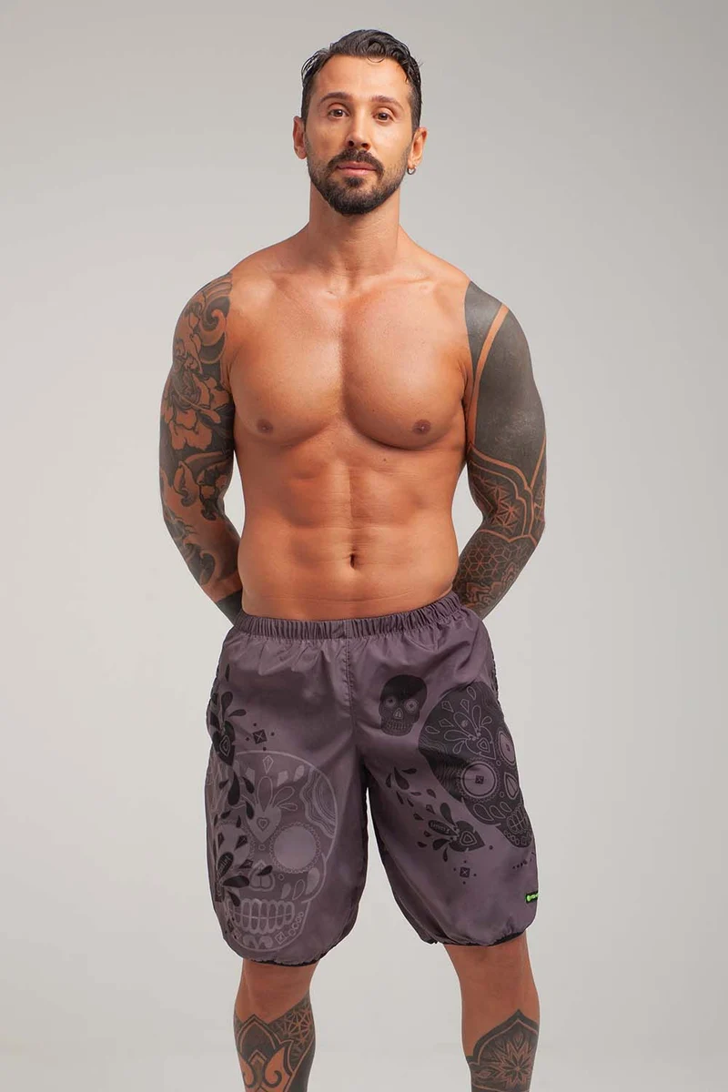 Shorts Mare FlatMuertos - Grigio