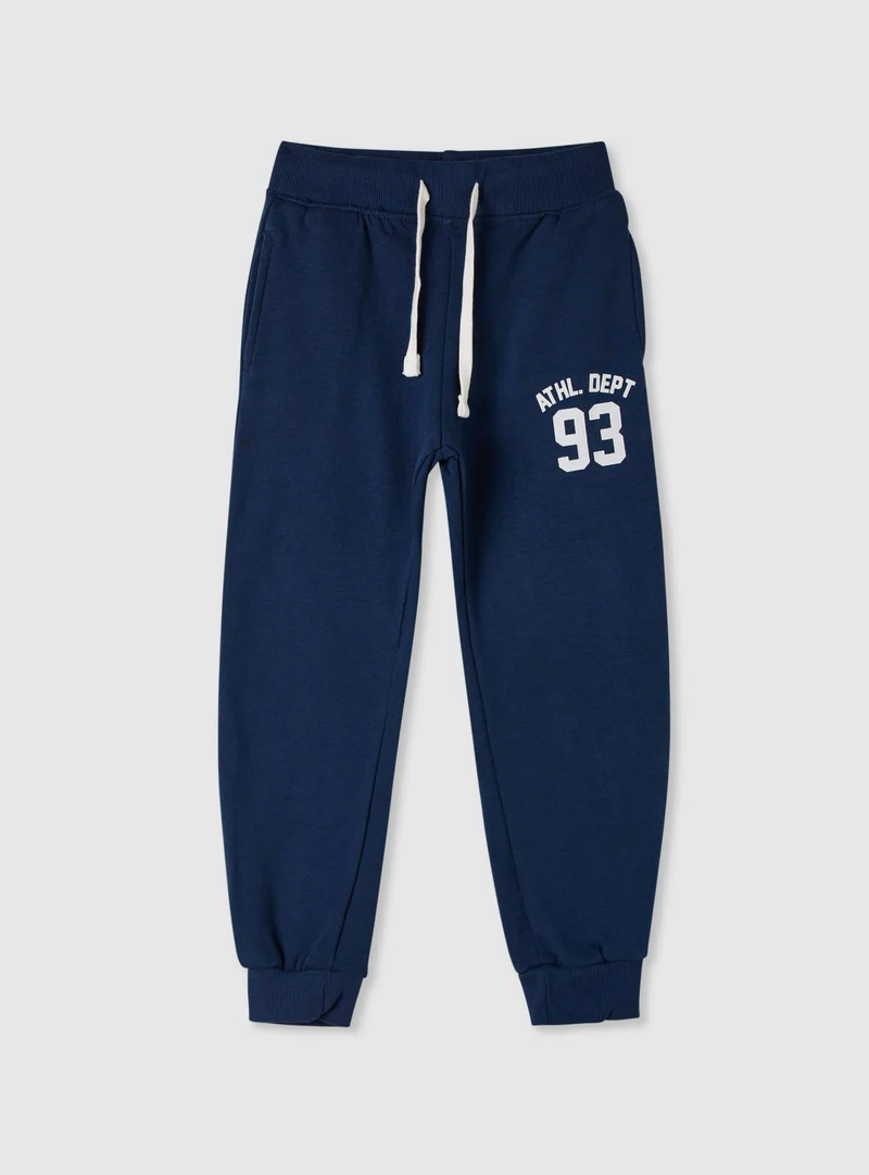 Pantaloni tuta con stampa college