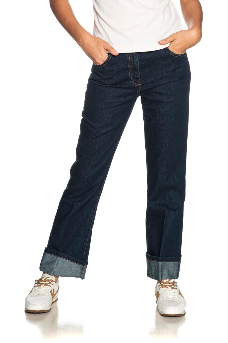Jeans Morgan Prever Droit Donna Denim Dark Blu
