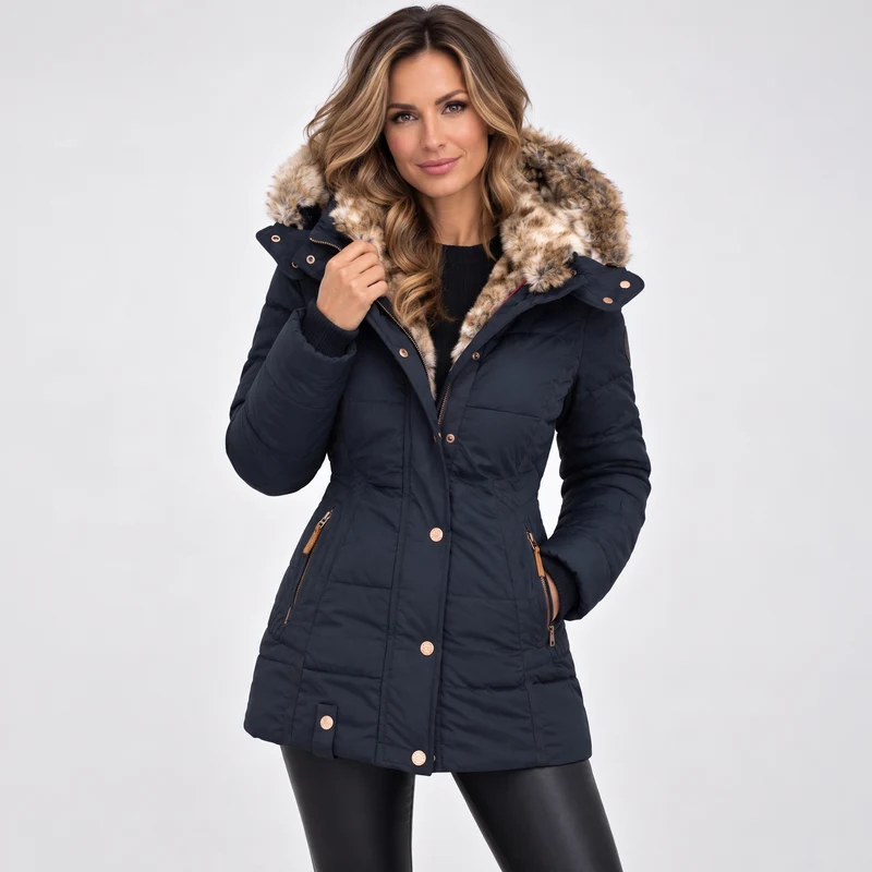 Women's Luxurious Insulated Winter Fur Coat