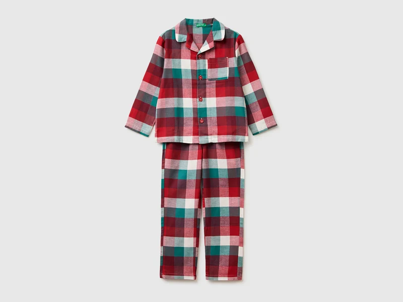 Pigiama tartan in flanella