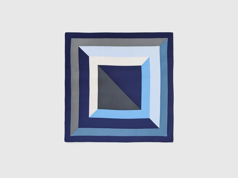 Foulard con stampa fantasia