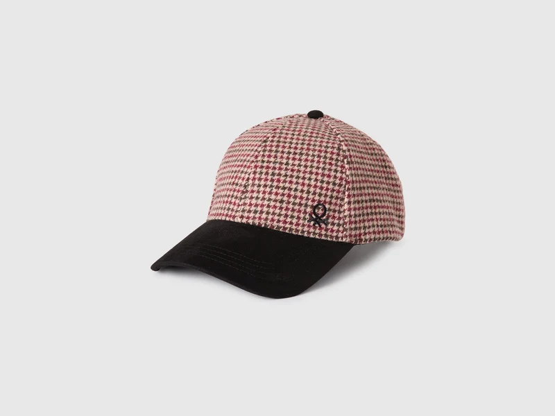 Cappellino baseball pied-de-poule