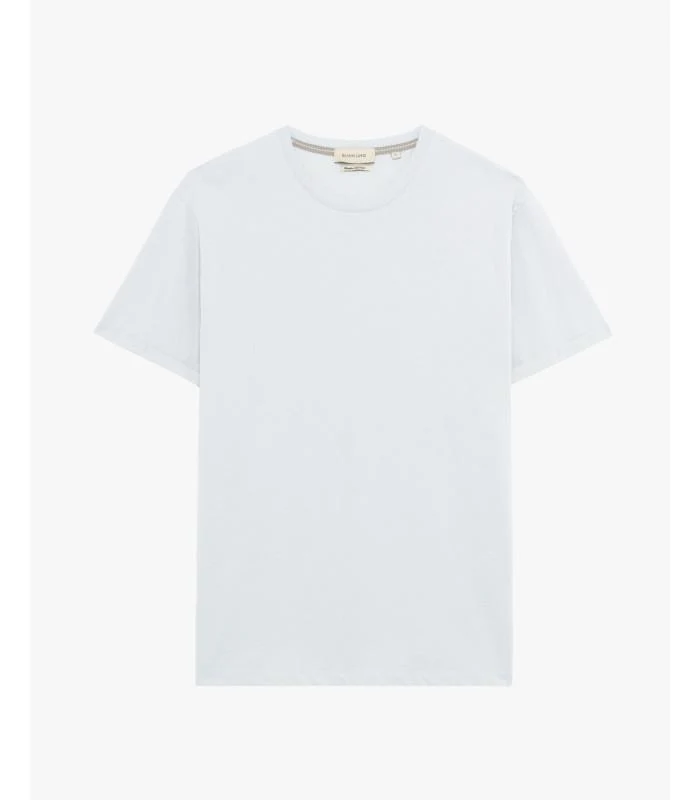 t-shirt rifinitura collo puro cotone