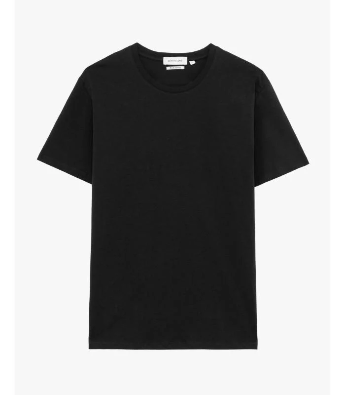 t-shirt rifinitura collo puro cotone