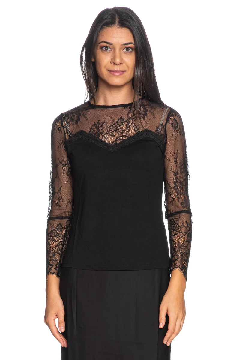 T Shirt Morgan Tya Da Donna Nera