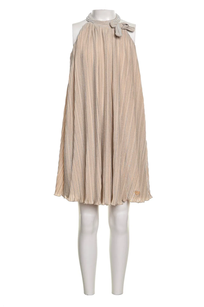 Vestito Guess Shiny Knit Tent Da Bambina Rosa Cipria