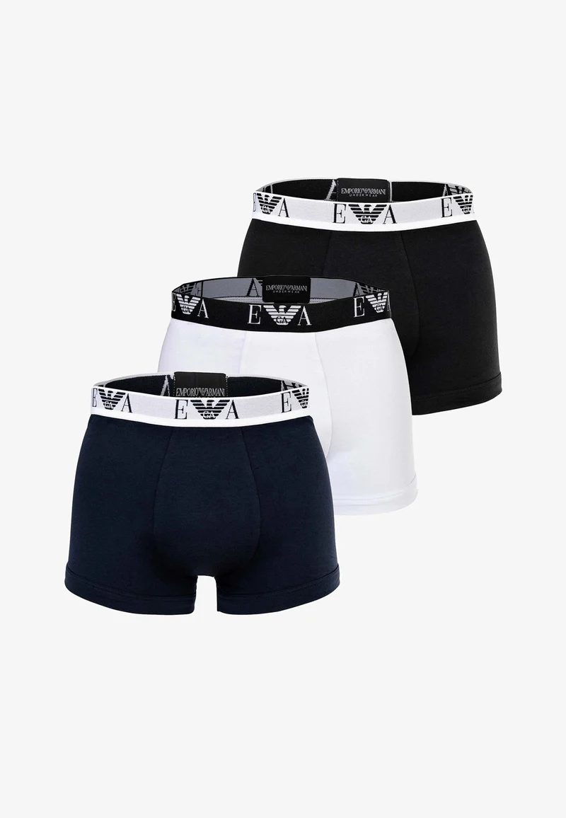 EMPORIO ARMANI 3 Boxer Trunk Uomo Cotone Elasticizzato EM000259-AF14131