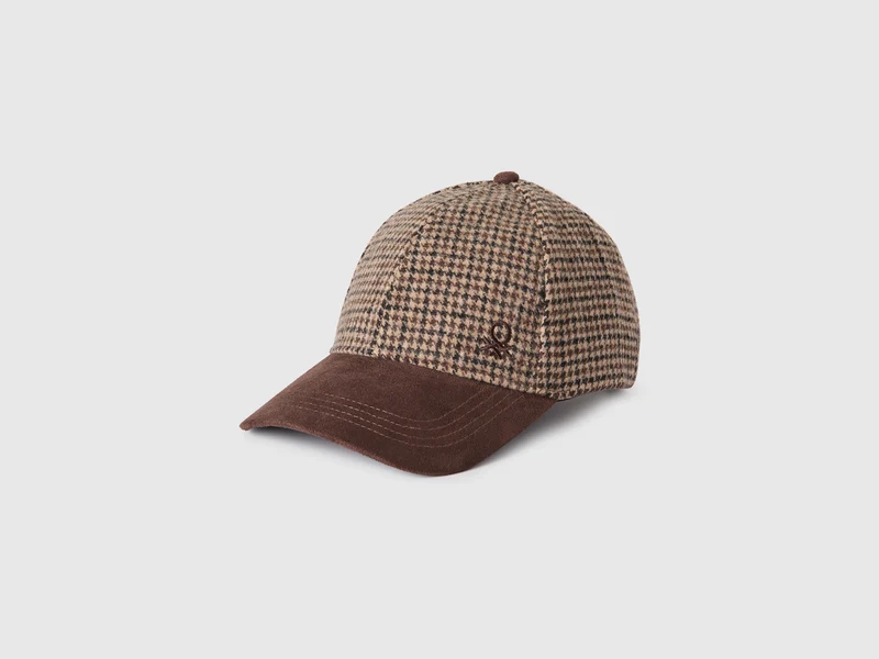 Cappellino baseball pied-de-poule