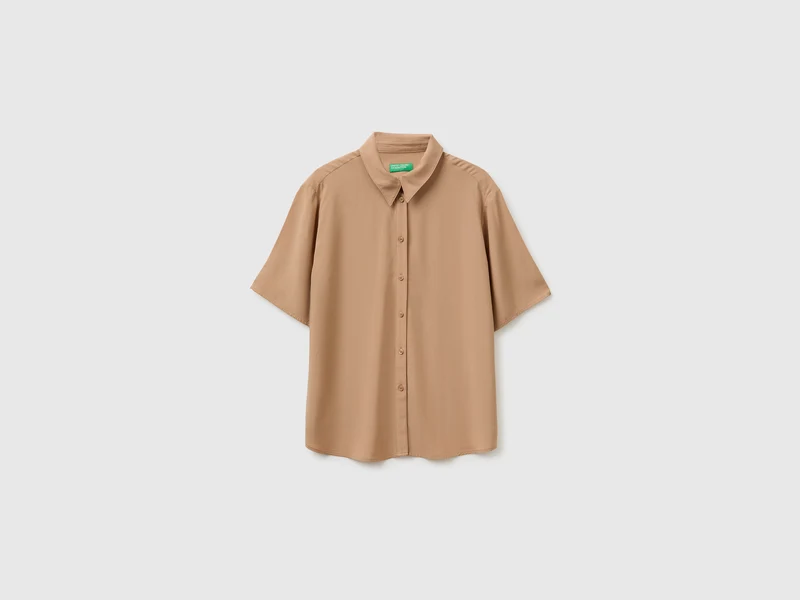 Camicia manica 3/4 in viscosa