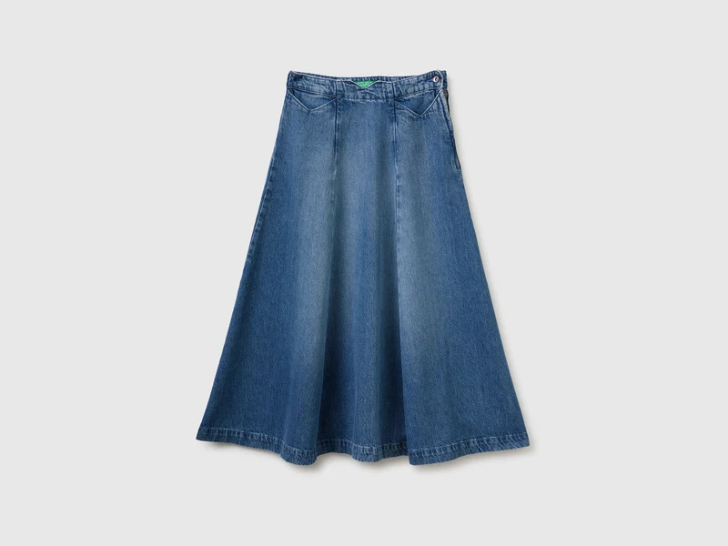 Gonna midi di jeans