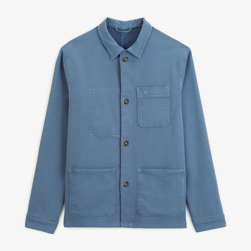 Veste worker en coton bleu Wendel