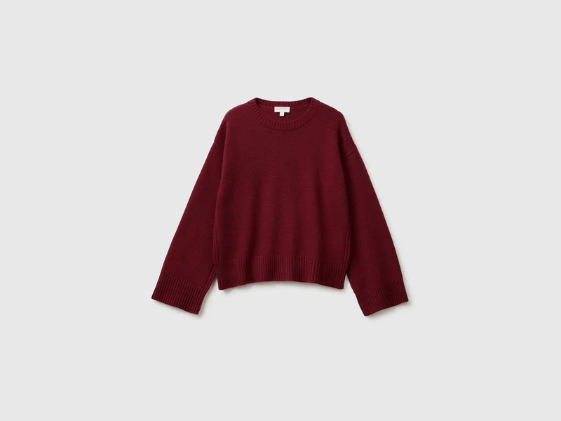Maglia boxy fit in misto lana