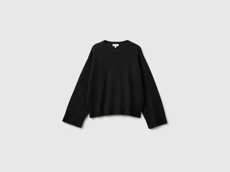 Maglia boxy fit in misto lana