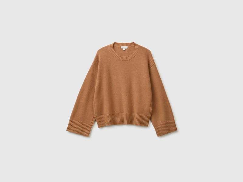 Maglia boxy fit in misto lana