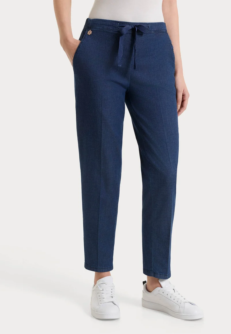 RAGNO Pantalone Lungo Donna Jeans Viscosa Leggera DS87PB