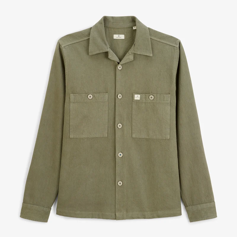 Veste worker manches longues 100% coton taupe Warren SBPLAY