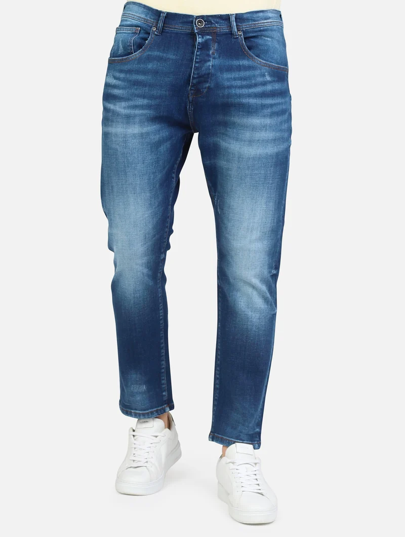 art. oe1s2s5d03: jeans slim fit jimmy con piccole abrasioni