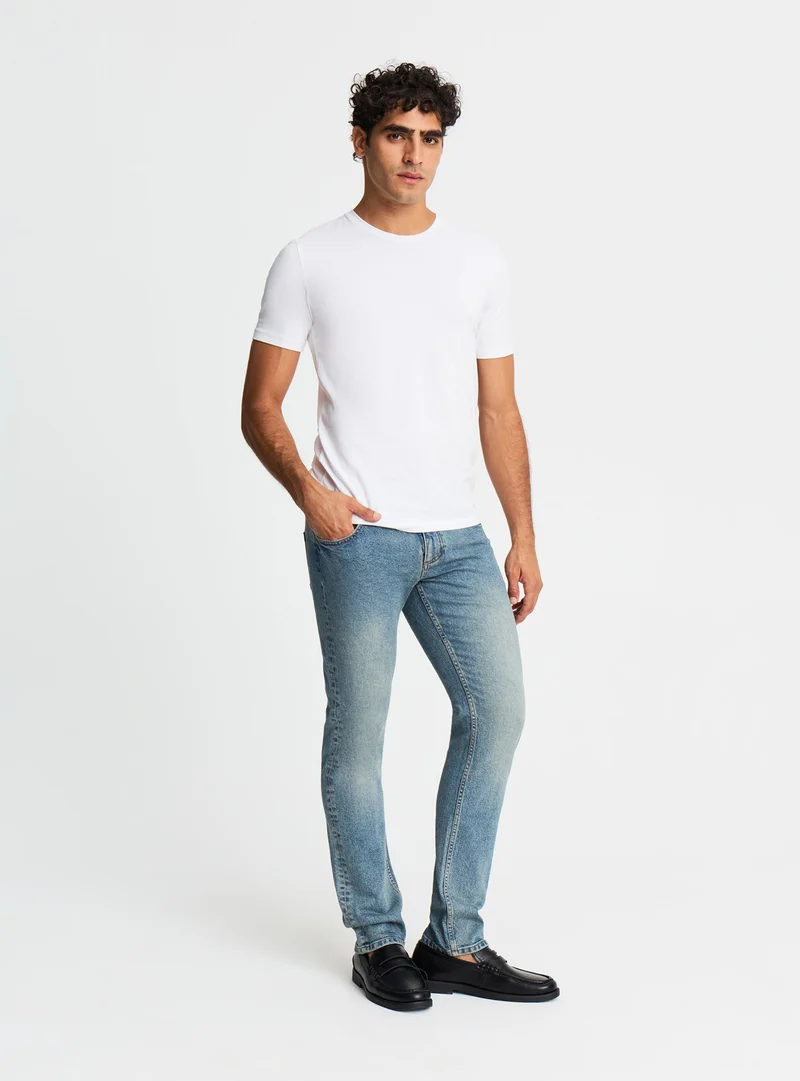 Jeans regular a cinque tasche
