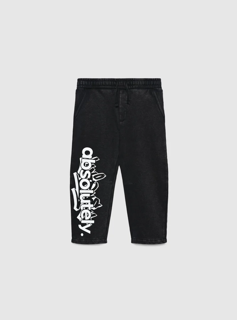 Pantaloni tuta balloon con stampa lettering