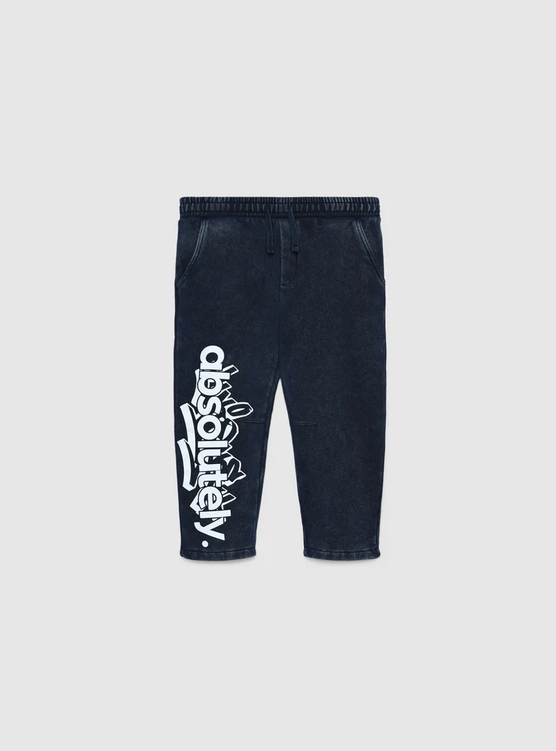 Pantaloni tuta balloon con stampa lettering