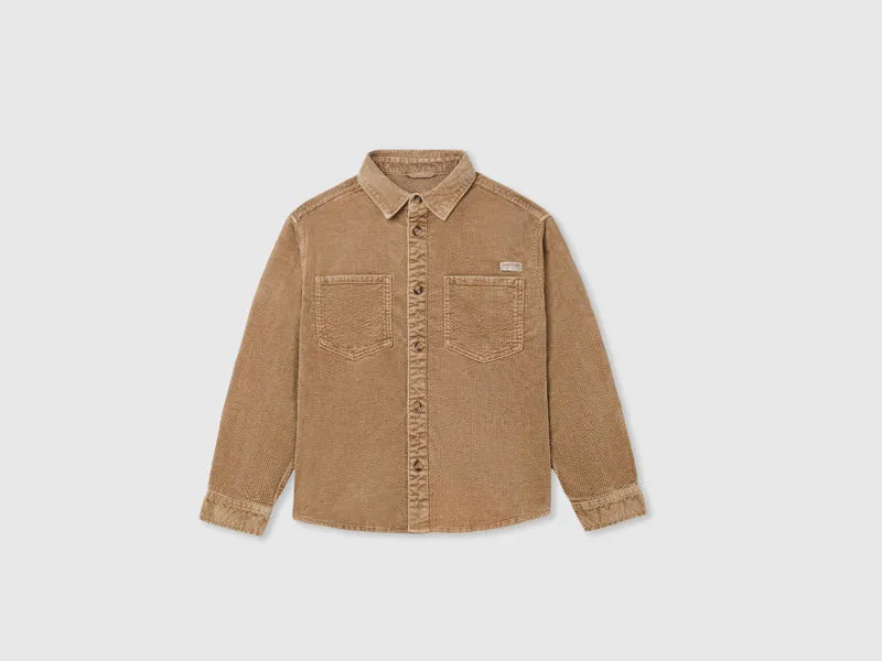 Camicia in velluto a costine lavaggio vintage