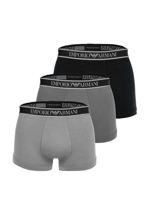 EMPORIO ARMANI 3 Boxer Trunk Uomo Cotone Elasticizzato ART. EM000259-AF20669