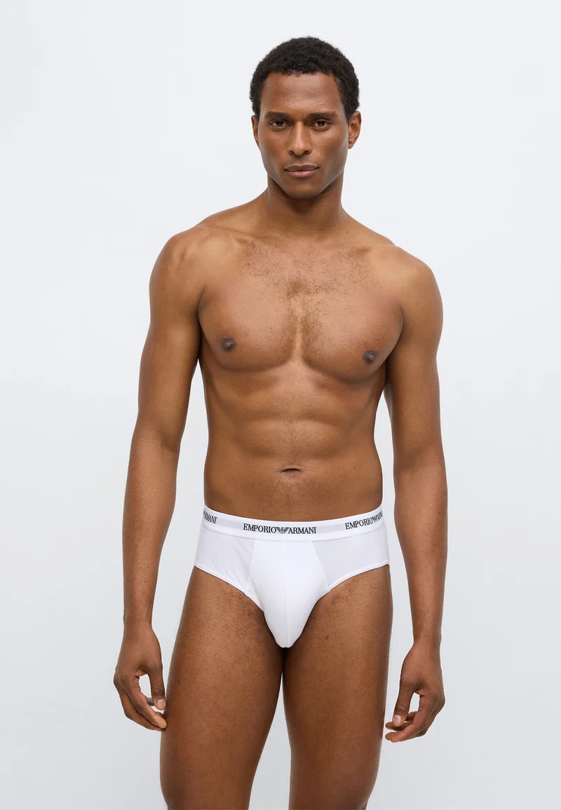 EMPORIO ARMANI 3 Slip Uomo Cotone Elasticizzato EM000258-AF14132