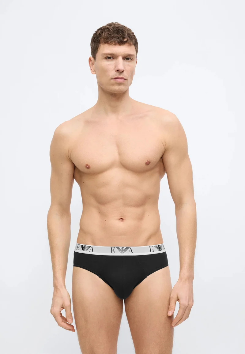 EMPORIO ARMANI 3 Slip Uomo Cotone Elasticizzato EM000258-AF14131