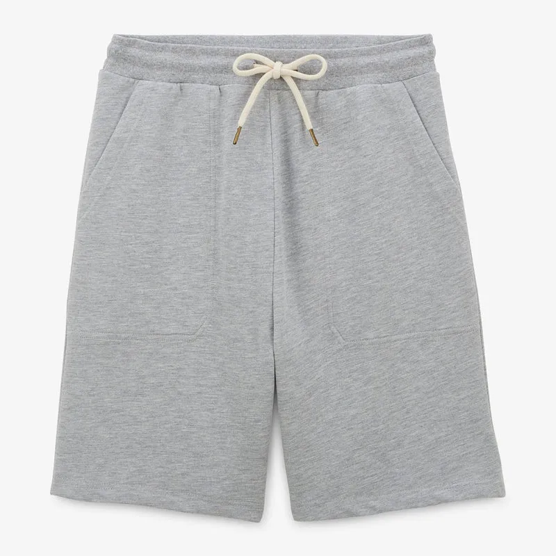 Short en molleton gris en coton