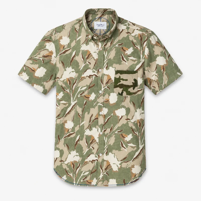 Chemise manches courtes camouflage