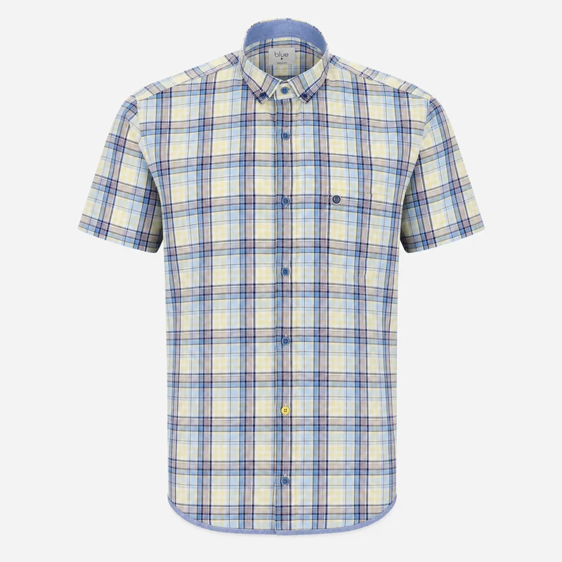 Chemise manches courtes à carreaux