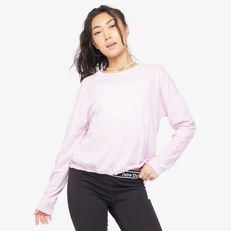 Maglia New Balance Donna Heather Tech Manica Lunga