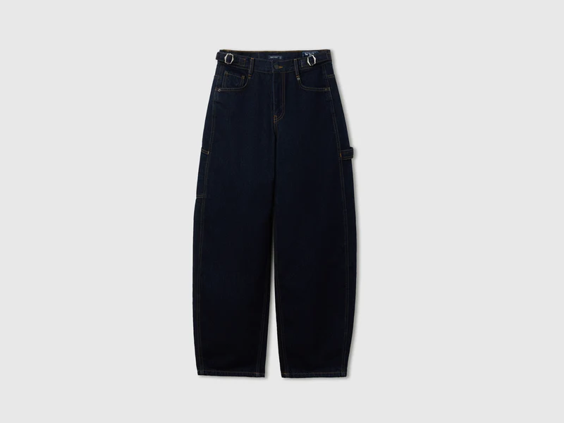 Jeans barrel fit lavaggio scuro