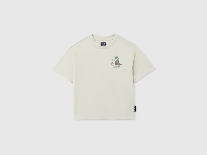 T-shirt con stampa western