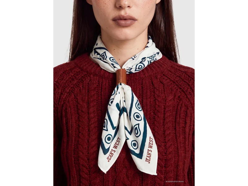 Bandana stampa western 100% viscosa