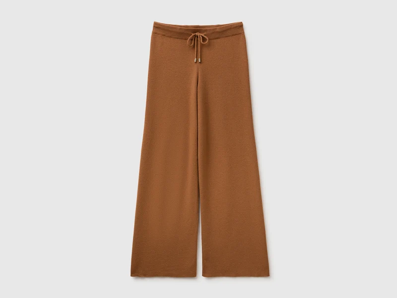 Pantaloni in maglia di misto cashmere