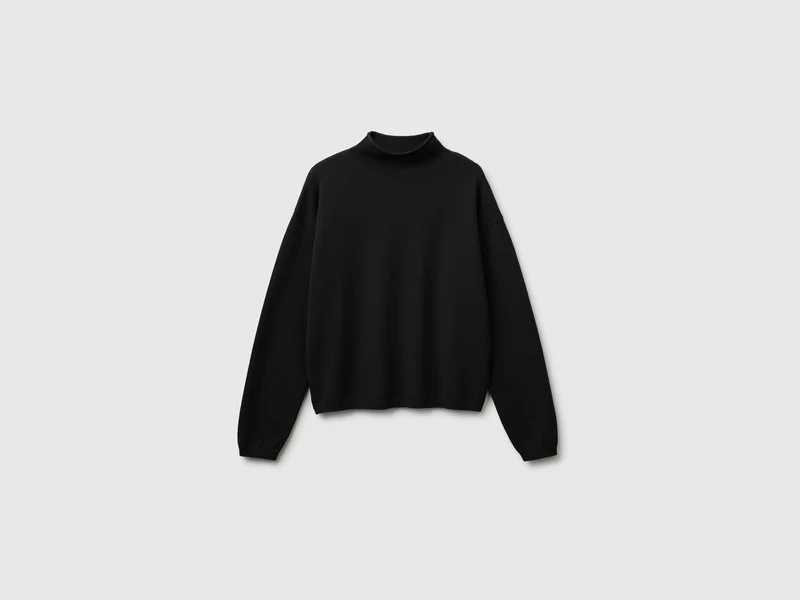 Maglia morbida in misto lana e cashmere