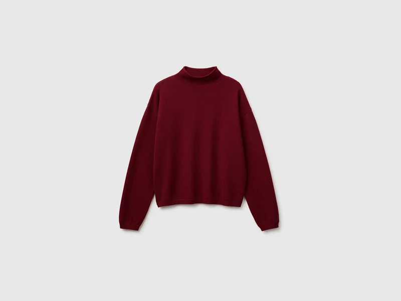 Maglia morbida in misto lana e cashmere