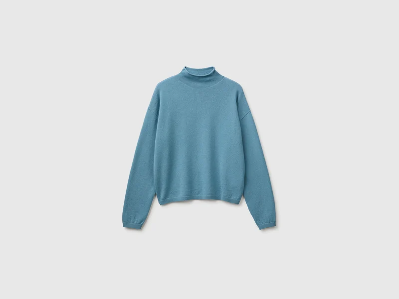 Maglia morbida in misto lana e cashmere
