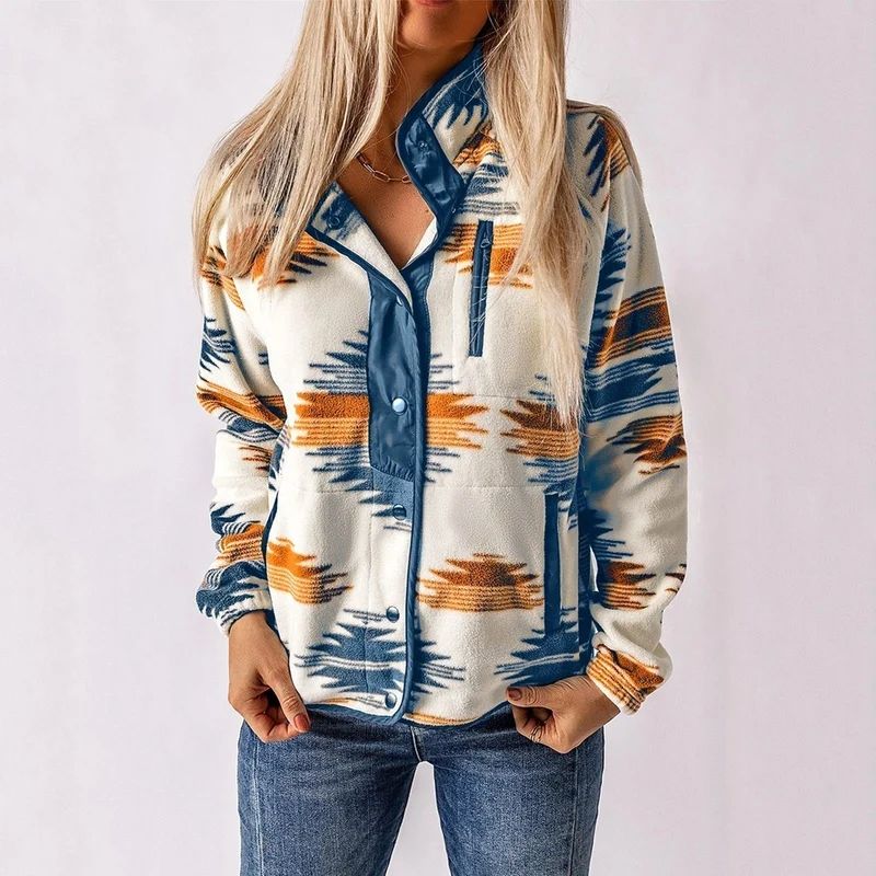 Women's Structured Midweight Button-Up Jacket