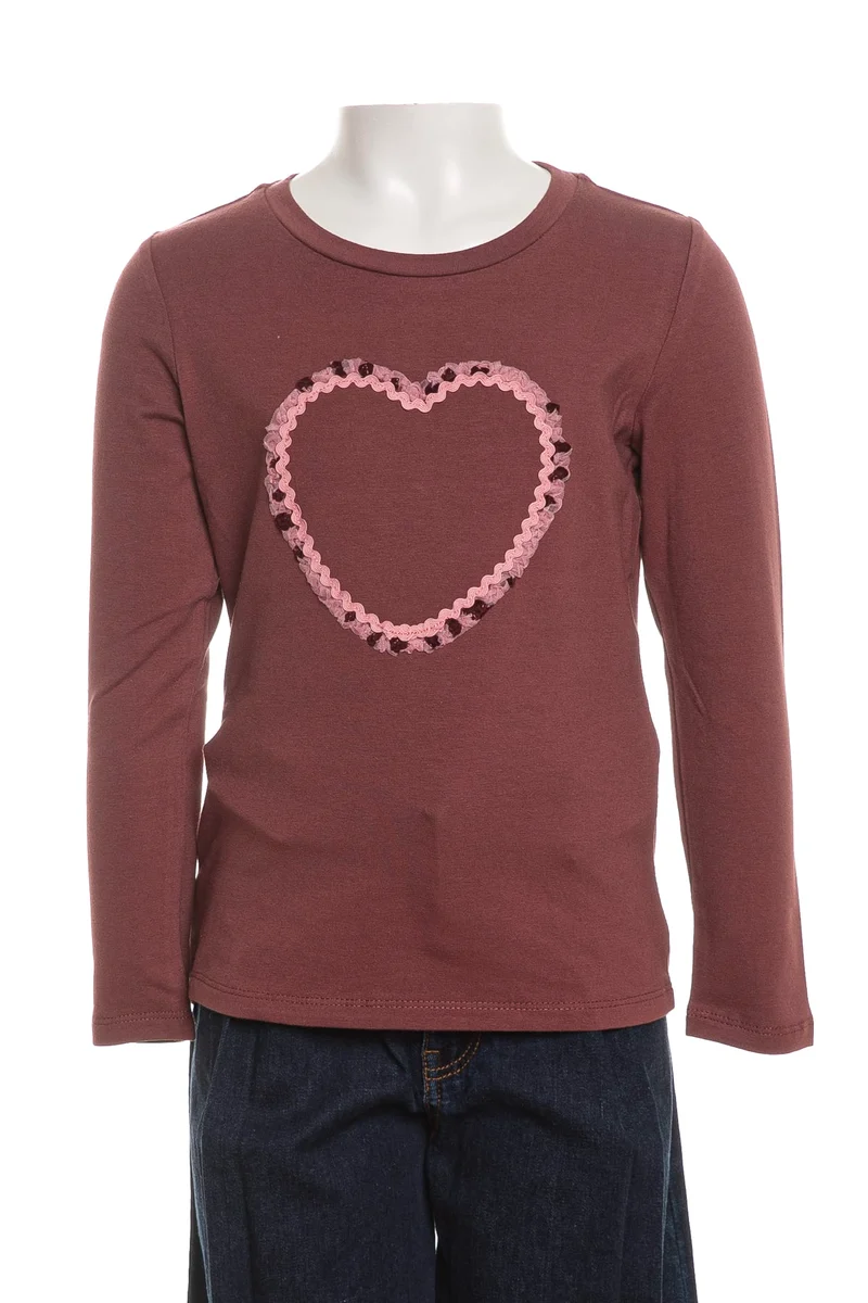 T Shirt Name It Nagino Ls Top Da Bambina Rosa Antico