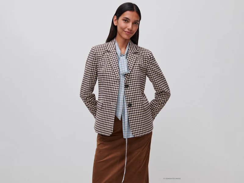 Blazer a quadretti vichy
